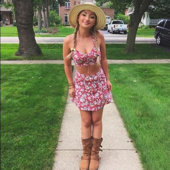 Dresses & Skirts - Crop top and skirt set